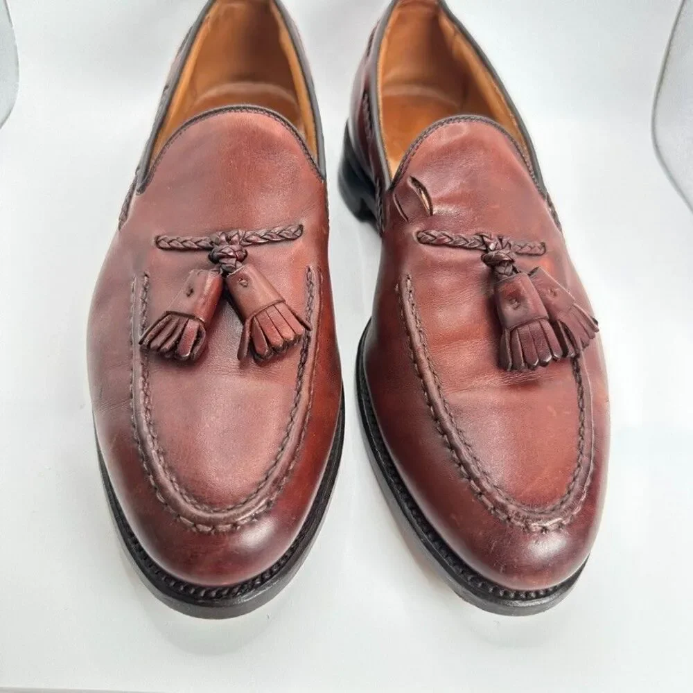 Allen Edmonds Dress Shoes‎ Mens Size 10 A Brown Brookwood Loafers Leather Oxford